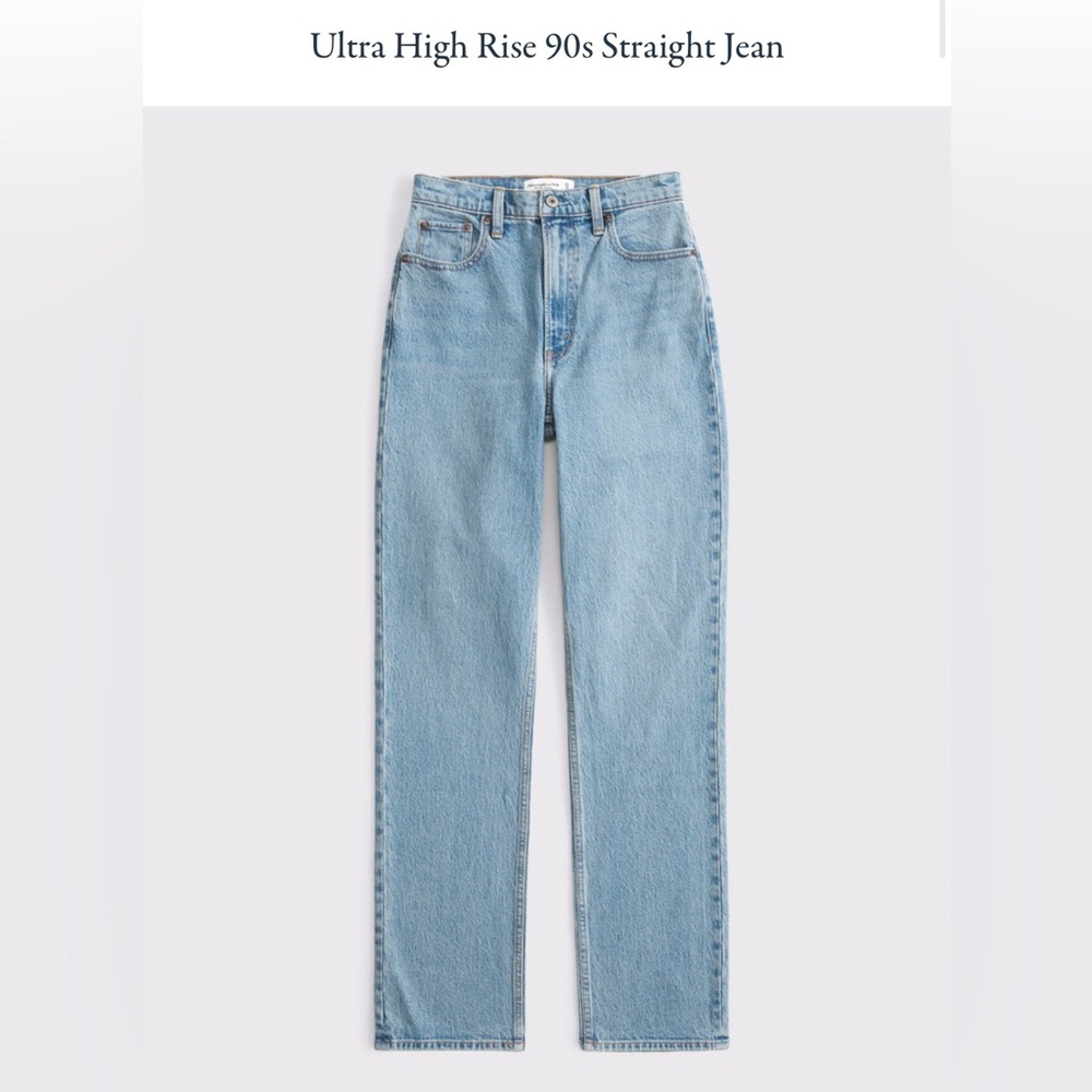 Abercrombie & Fitch 90s High Rise Straight Jean